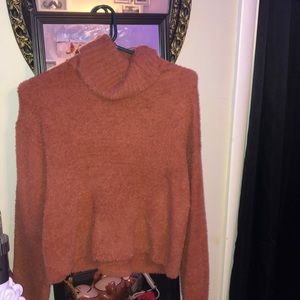 burnt orange sweater